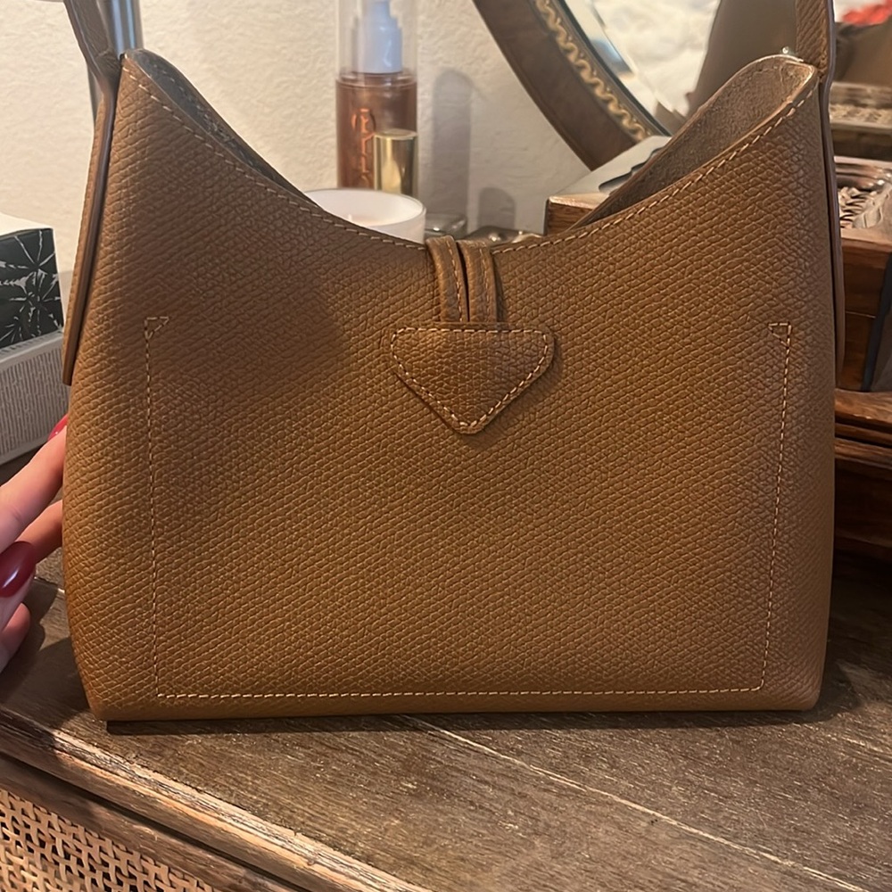 Longchamp Roseau Small Leather Bag in Natural Brown - Picture 7 of 7